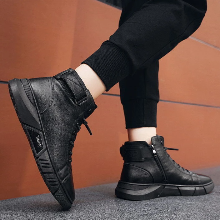 Black™ Sapatos elegantes de couro de qualidade