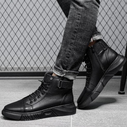 Black™ Sapatos elegantes de couro de qualidade